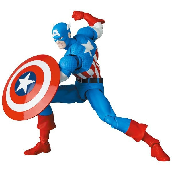 Laden Sie das Bild in Galerie -Viewer, Pre-order MEDICOM TOY MAFEX CAPTAIN AMERICA(COMIC Ver.) [Pre-painted Articulated Figure Approximately 160mm]
