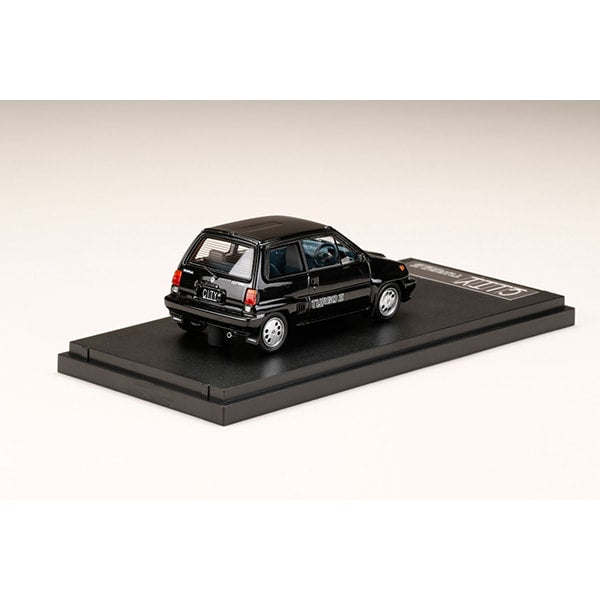 Load image into Gallery viewer, MARK43 PM43139ABK 1/43 Honda City Turbo II with Genuine Option Wheels Black Resin
