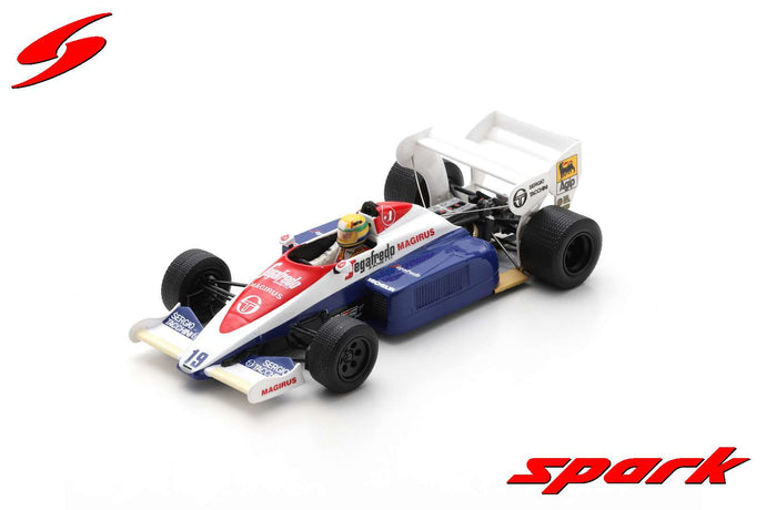 Spark 1/43 Toleman TG184 #19 3rd British GP 1984 - Senna