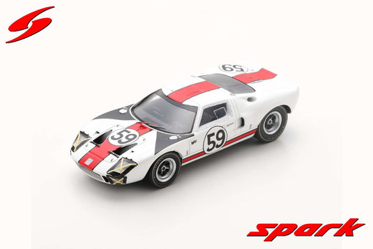 Spark 1/43 Ford GT40 #59 24H Le Mans 1966 Scott/Revson