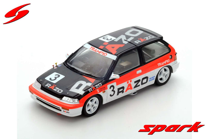 Spark 1/43 Honda Civic EF3 #3 Grp3 JTC Suzuka 1989 Hattori/Tsutsumi