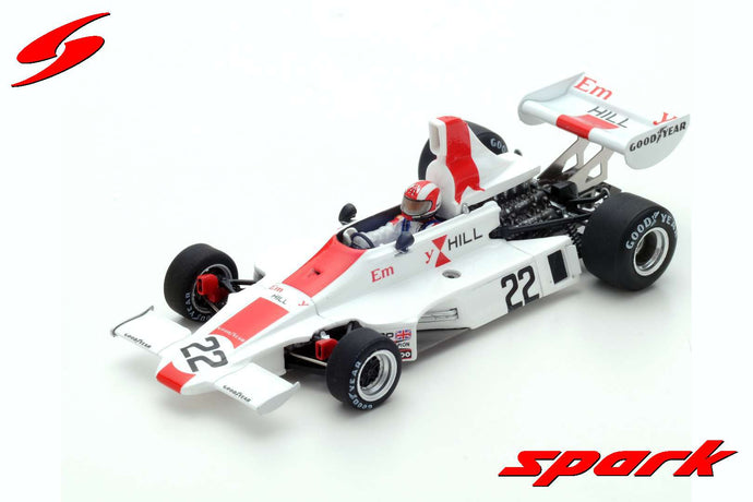 Spark 1/43 Hill GH1 #22 Italy GP 1975 Rolf Stommelen