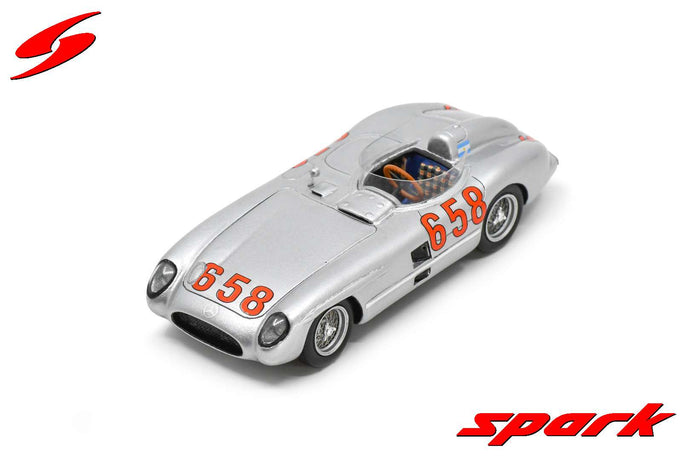 Spark 1/43 Mercedes 300 SLR #658 Mille Miglia 1955 2nd - Fangio