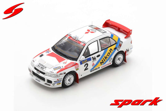 Spark 1/43 Mitsubishi Lancer Evo III #2 Rally Hong Kong/Beijing 1995