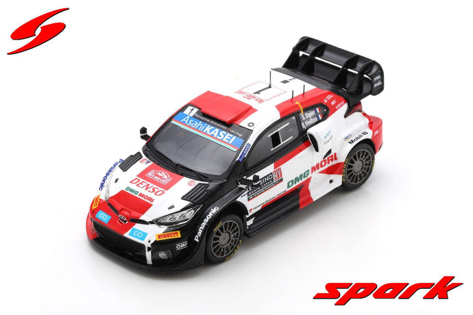 Spark 1/43 GR Yaris Rally1 #1 2nd Monte Carlo 2022 - Ogier/Veillas