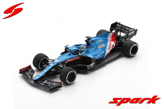 Spark 1/43 Alpine A521 #14 3rd Qatar GP 2021 - F. Alonso