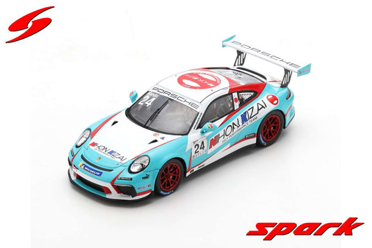 Spark 1/43 Porsche 911 GT3 Cup #24 Carrera Cup Japan 2021 Champ - T. Kondo