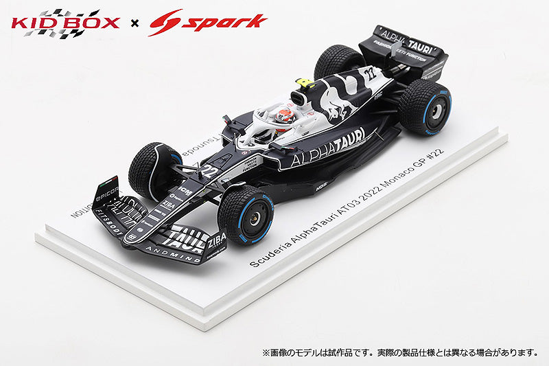 Cargue la imagen en el visor de la galería, Spark 1/43 AlphaTauri AT03 2022 Monaco GP #22 - Tsunoda
