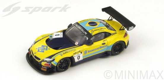 Spark 1/43 BMW Z4 GT3 Team Brazil #0 2014 Bueno/Jimenez