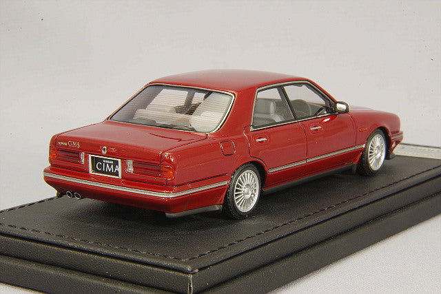 Laden Sie das Bild in Galerie -Viewer, ignition modelxTommy Tech 1/43 Nissan Gloria Cima TypeII-S RedT-IG4310
