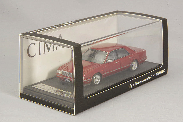 Laden Sie das Bild in Galerie -Viewer, ignition modelxTommy Tech 1/43 Nissan Gloria Cima TypeII-S RedT-IG4310
