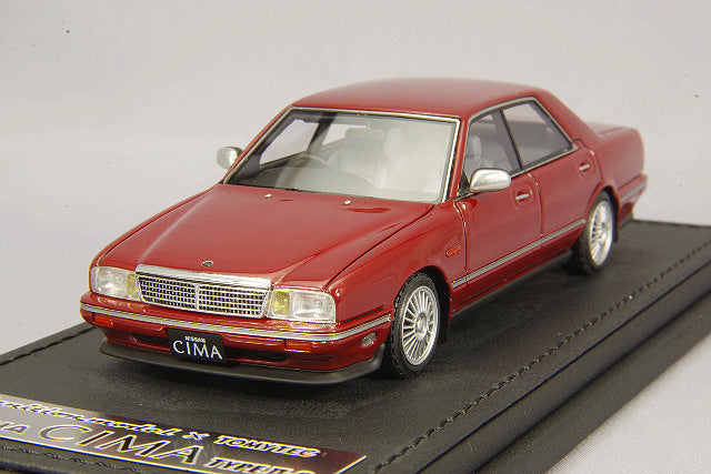 Chargez l&#39;image dans la visionneuse de la galerie, modèle d&#39;allumagexTommy Tech 1/43 Nissan Gloria Cima TypeII-S RougeT-IG4310
