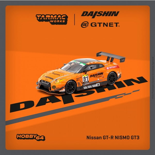 Cargue la imagen en el visor de la galería, TARMAC WORKS T64-035-21ST81 1/64 Nissan GT-R NISMO GT3 Super Taikyu Series 2021 Fuji 24 horas 2021 Ganador GTNET Motor Sports Diecast
