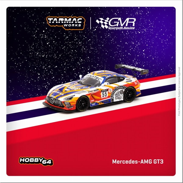 Load image into Gallery viewer, Pre-order TARMAC WORKS T64-062-22SPA55 1/64 Mercedes AMG GT3 24 Hours of SPA 2022 GruppeM Racing  Diecast
