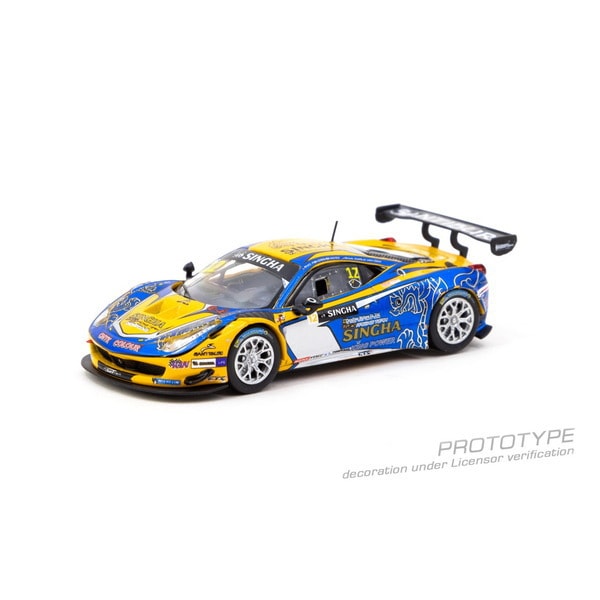 Load image into Gallery viewer, Pre-order TARMAC WORKS T64-074-16GTA12 1/64 Ferrari 458 Italia GT3 GT Asia 2016  Diecast
