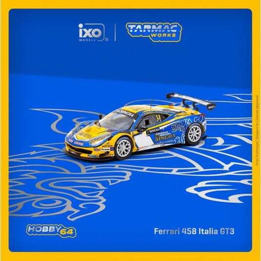 Précommande TARMAC WORKS T64-074-16GTA12 1/64 Ferrari 458 Italia GT3 GT Asia 2016 Diecast