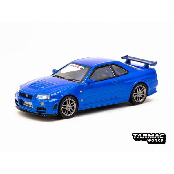 Load image into Gallery viewer, TARMAC WORKS T64S-014-FF 1/64 Nissan Skyline GT-R R34 Z-tune FuelFest Tokyo 2023  Diecast
