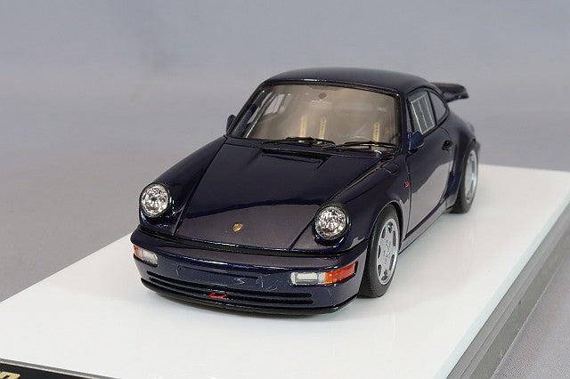 Chargez l&#39;image dans la visionneuse de la galerie, VISION 1/43 Porsche 911 (964) Carrera 4 Lightweight 1990 Midnight Blue
