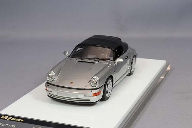 Laden Sie das Bild in Galerie -Viewer, VISION 1/43 Porsche 911 (964) Carrera2 Speedster 1993 Silver
