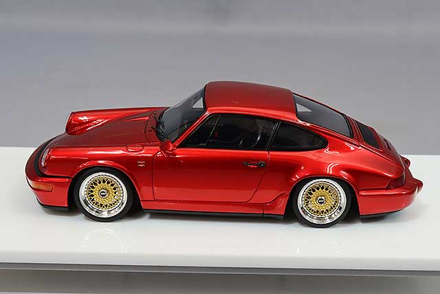 Carica immagine in Galleria Viewer, VISION 1/43 Porsche 911 (964) CarreraRS 1992 BBS 18 Inch Wheels Candy Red
