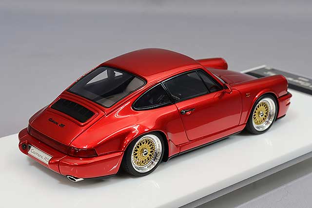 Chargez l&#39;image dans la visionneuse de la galerie, VISION 1/43 Porsche 911 (964) CarreraRS 1992 BBS 18 Inch Wheels Candy Red
