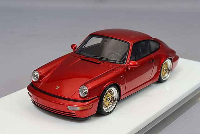 Chargez l&#39;image dans la visionneuse de la galerie, VISION 1/43 Porsche 911 (964) CarreraRS 1992 BBS 18 Inch Wheels Candy Red
