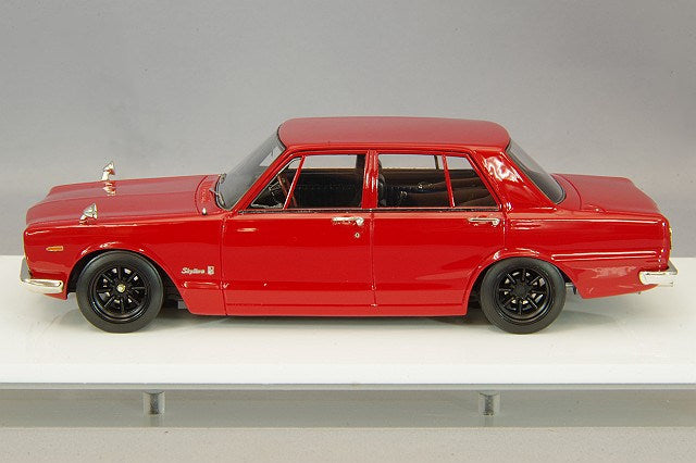 Chargez l&#39;image dans la visionneuse de la galerie, VISION 1/43 Nissan Skyline2000 GT-R (PGC10) 1969 Red/RS Watanabe 8 Spoke Wheels
