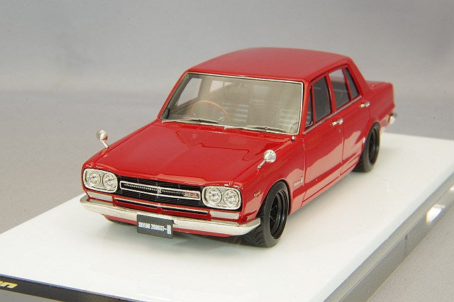 Chargez l&#39;image dans la visionneuse de la galerie, VISION 1/43 Nissan Skyline2000 GT-R (PGC10) 1969 Red/RS Watanabe 8 Spoke Wheels
