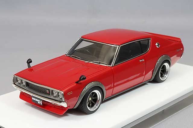 VISION 1/43 Nissan Skyline2000 GT-R (KPGC110) 1973 RS Watanabe 8 Spoke Wheels Red