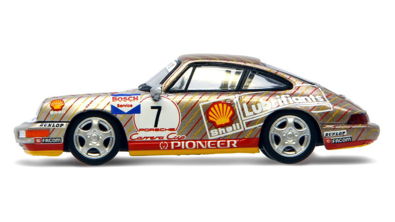 Chargez l&#39;image dans la visionneuse de la galerie, Spark 1/64 Porsche 911 (964) #7 Shell Carrera Cup 1991
