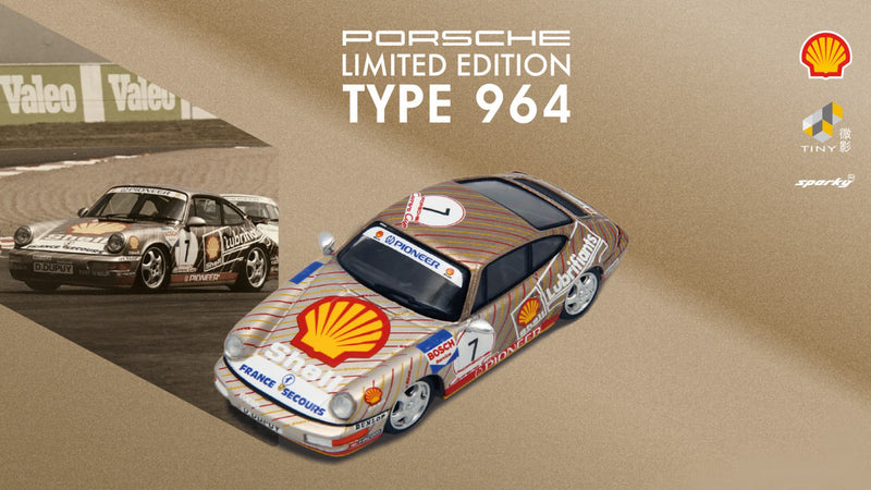 Chargez l&#39;image dans la visionneuse de la galerie, Spark 1/64 Porsche 911 (964) #7 Shell Carrera Cup 1991
