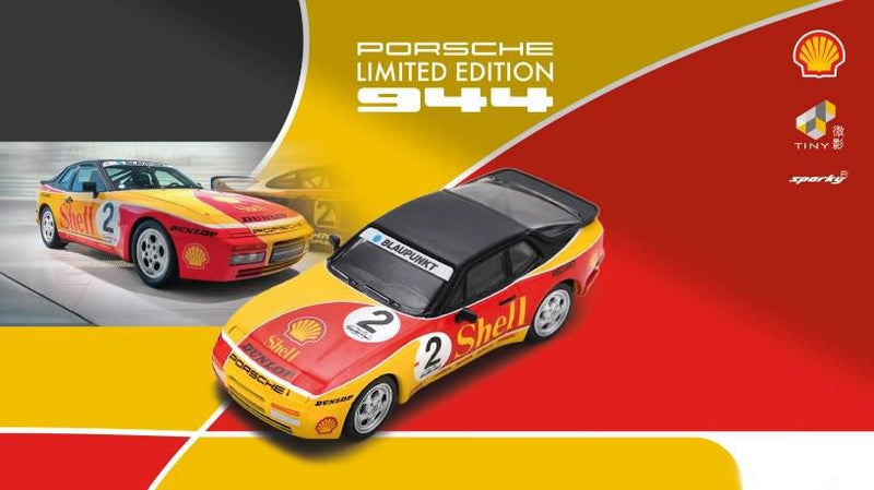 Laden Sie das Bild in Galerie -Viewer, Spark 1/64 Porsche 944 Turbo Cup #2 (Flat headlights)
